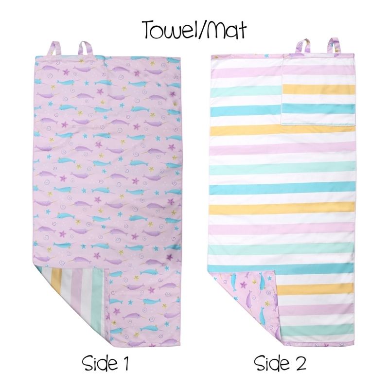Towel Backpack Narwhal/Starfish