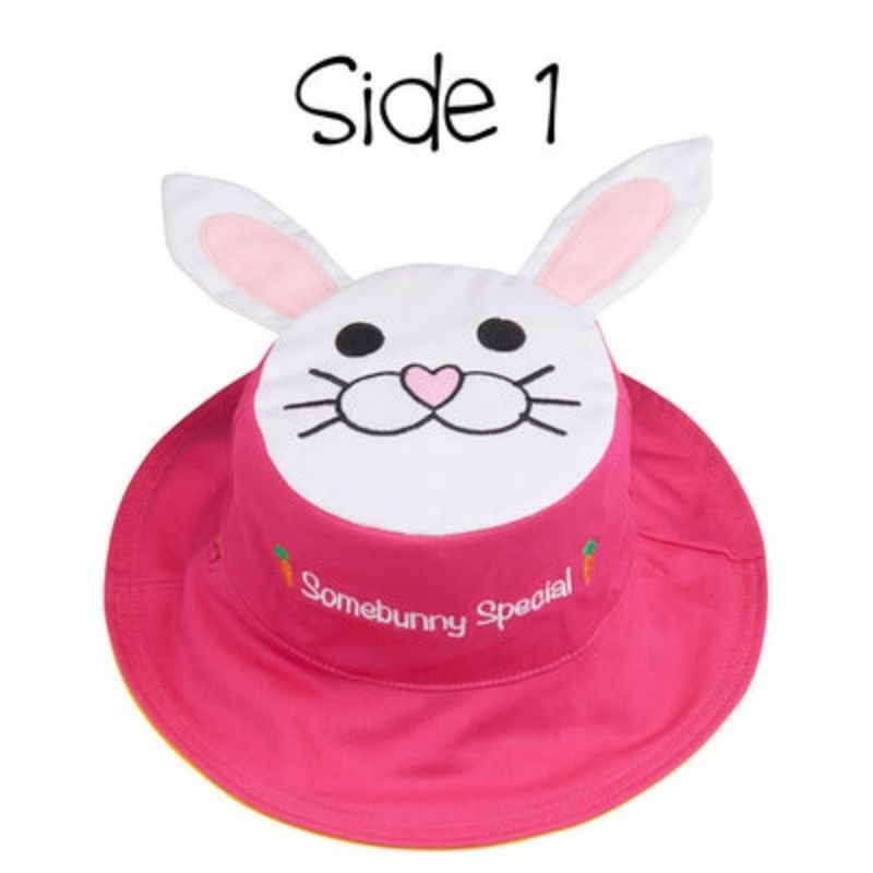Reversible Patterned Sun Hat Bunny