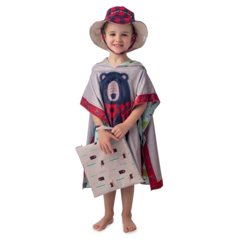 Reversible Kids Cover Up Black Bear