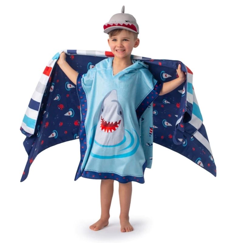 Reversible Kids Cover Up Shark