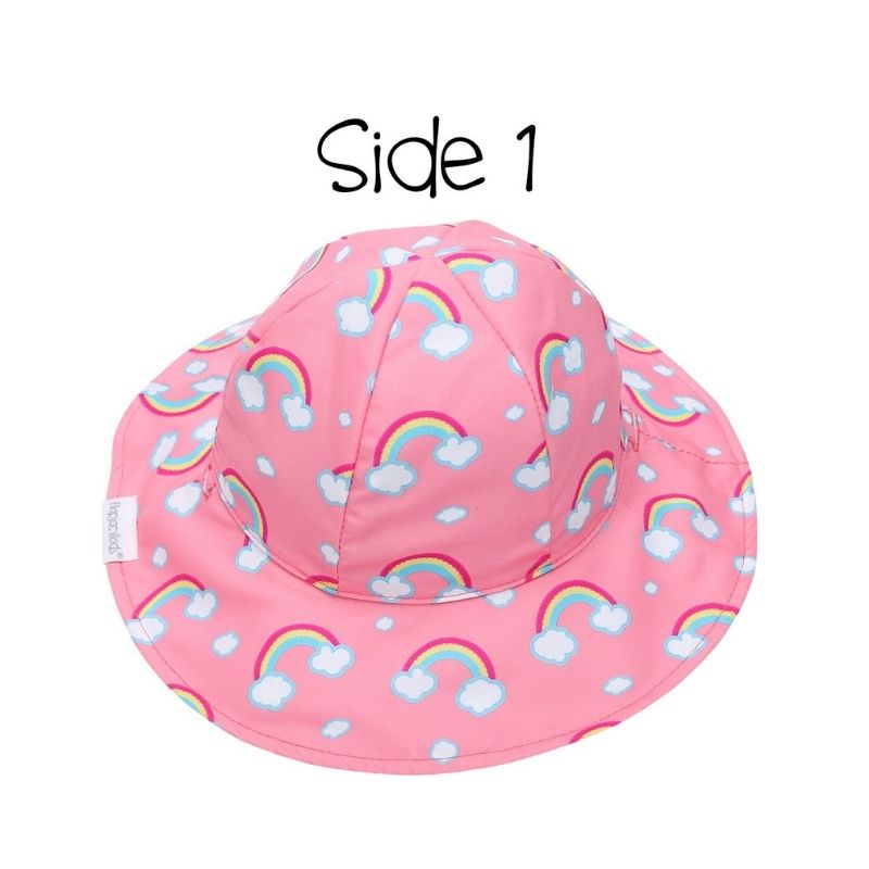Reversible Patterned Sun Hat Rainbow