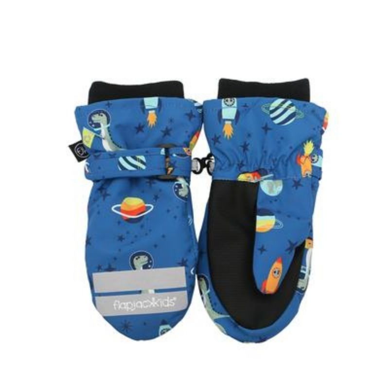 Water Repellent Ski Mittens Dinosaur