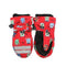 Water Repellent Ski Mittens Monster Red