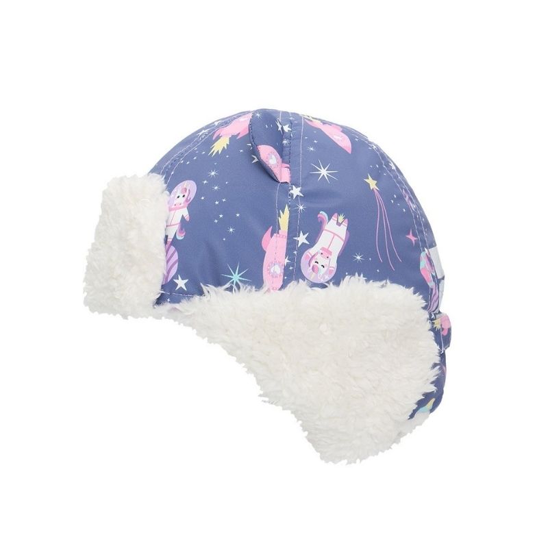Water Repellent Trapper Hat Unicorn Indigo