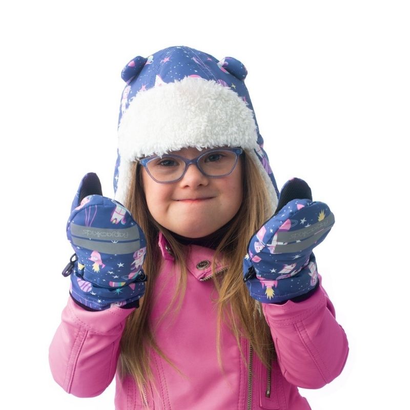 Water Repellent Trapper Hat Unicorn Indigo