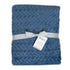Jacquard Flannel Blanket Navy