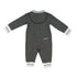 Organic Cottage Playsuit  Bear Black