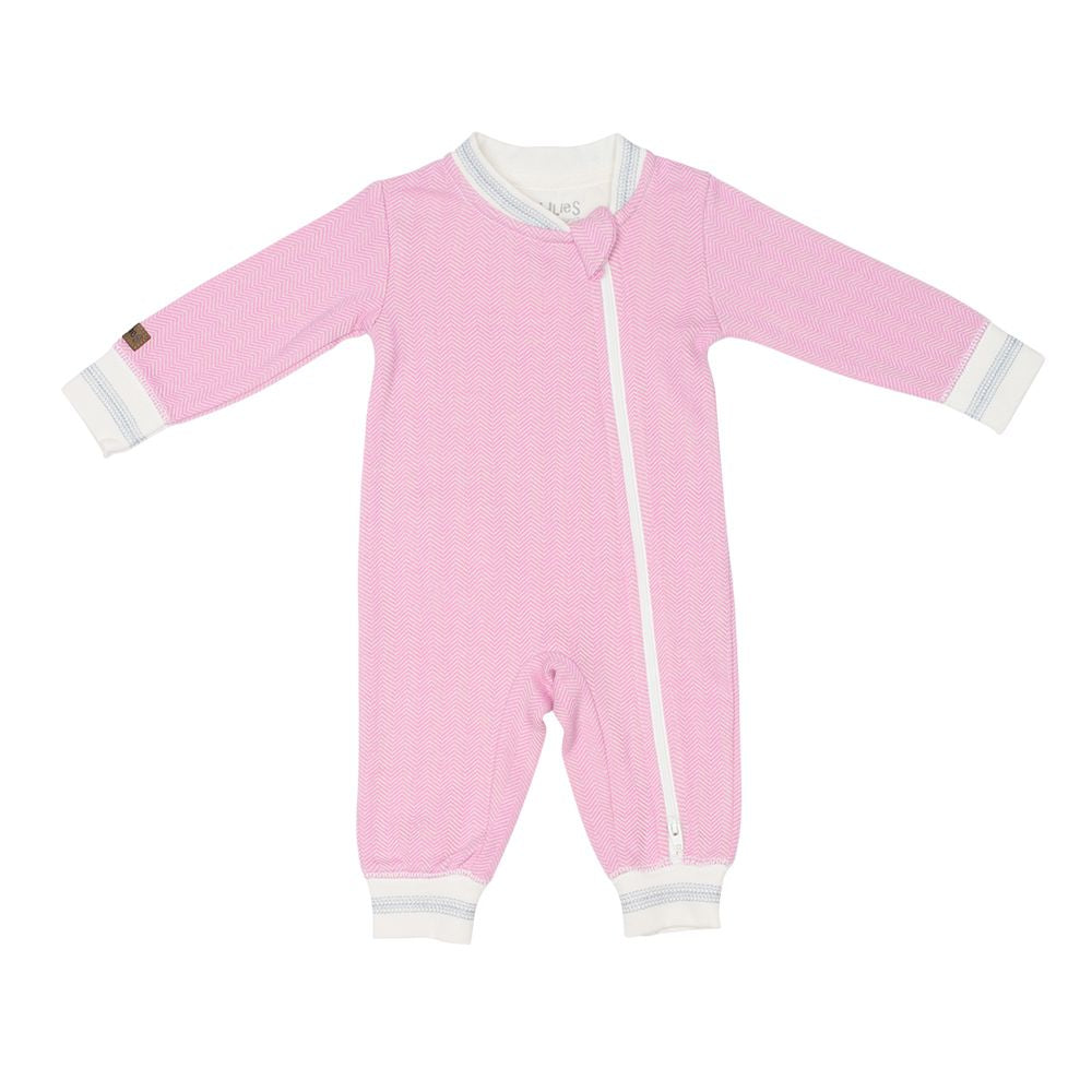 Organic Cottage Playsuit  Sunset Pink