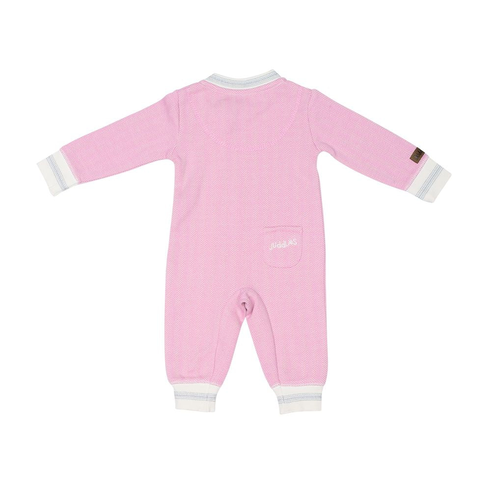 Organic Cottage Playsuit  Sunset Pink