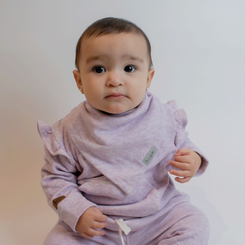 Breathe Eze 2 Piece Jogger Set Lavender Fleck