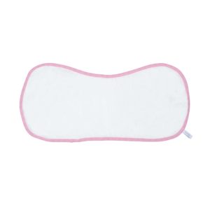 Bamboo Burp Cloth - White/Pink