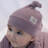 Quilted Newborn Hats Mauve