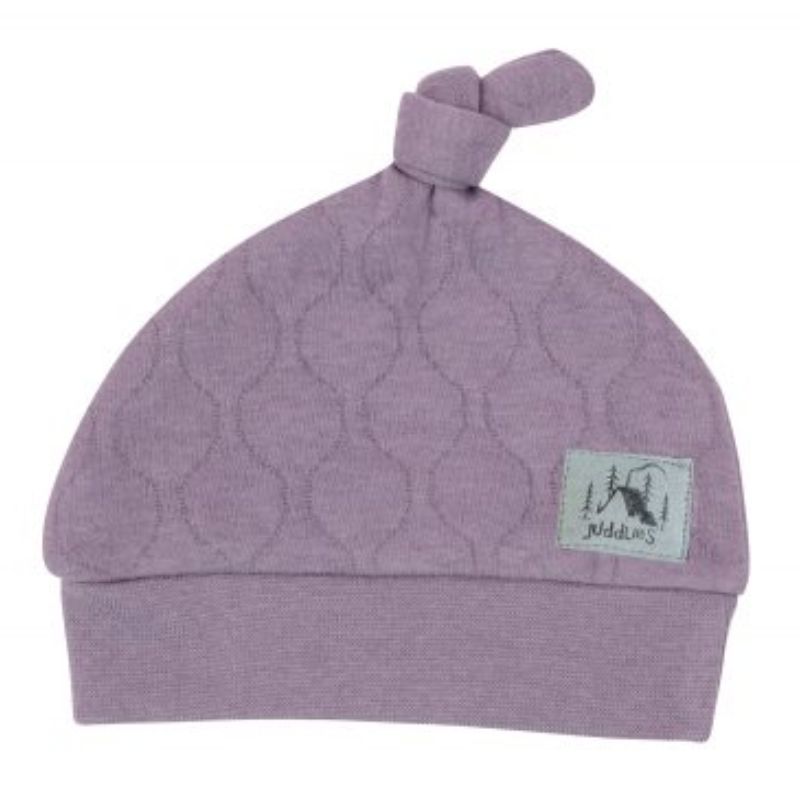 Quilted Newborn Hats Mauve