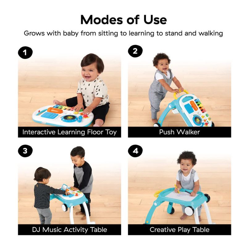 Musical Mix N Roll 4-in-1 Baby Walker and Activity Table