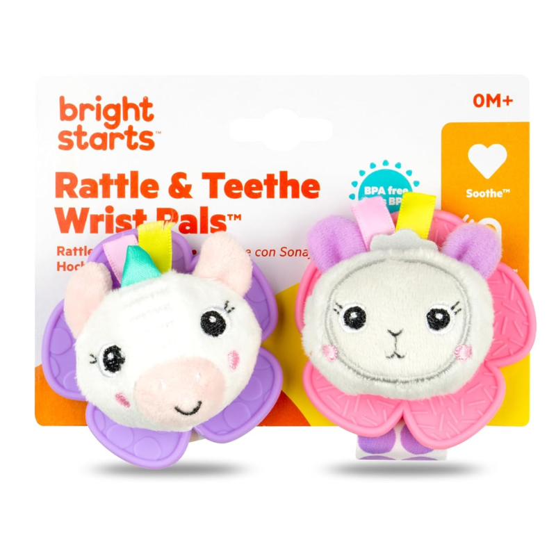 Rattle & Teethe Wrist Pals