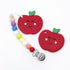 Red Apple Teether & Clip