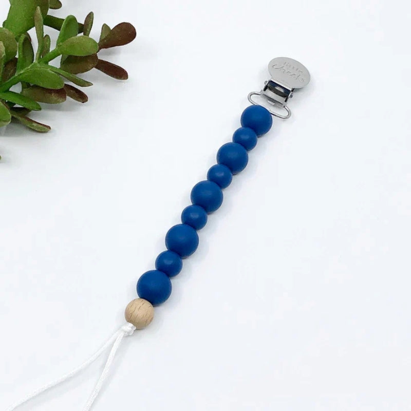 Classic Sapphire Pacifier Clip