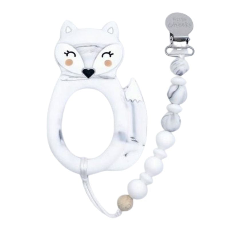 Fox Teether and Clip Marble