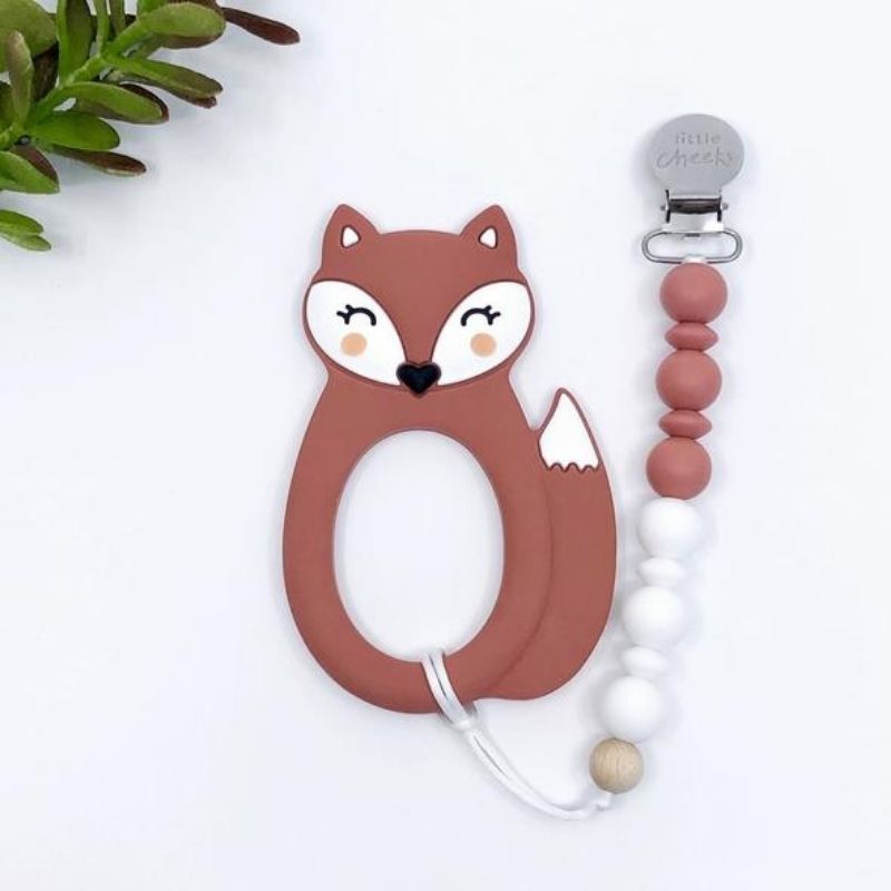 Fox Teether and Clip