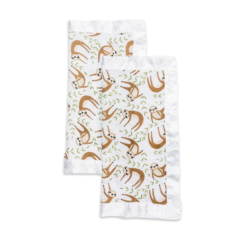 Cotton Muslin Security Blankets Modern Sloth