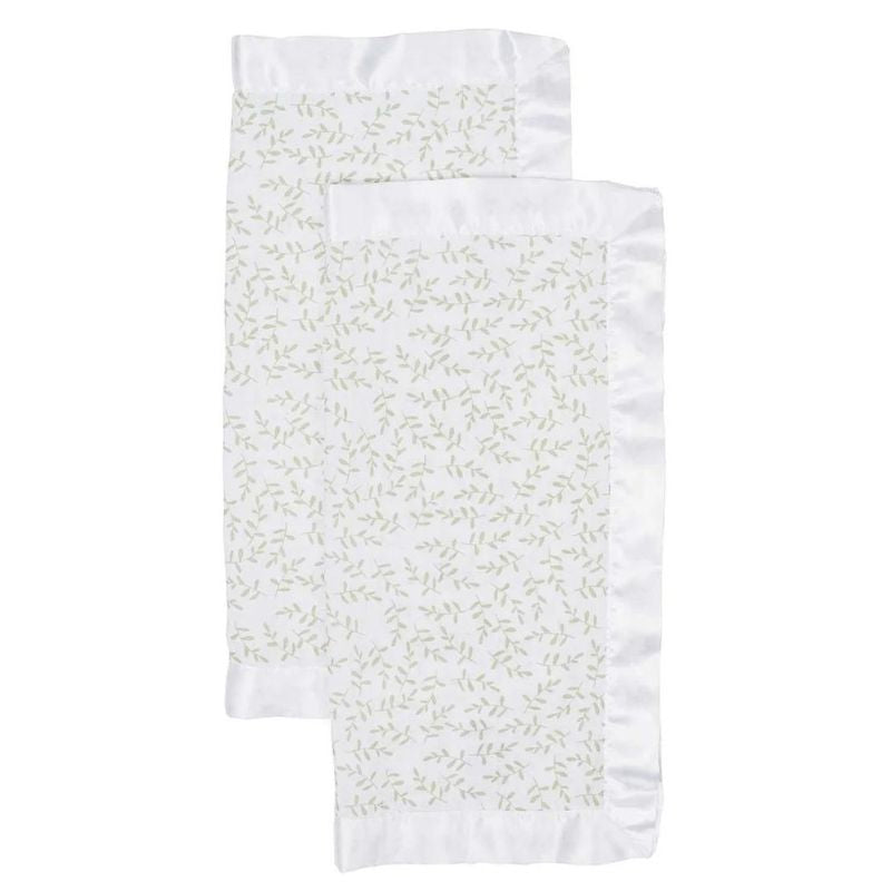 Cotton Muslin Security Blankets Greenery