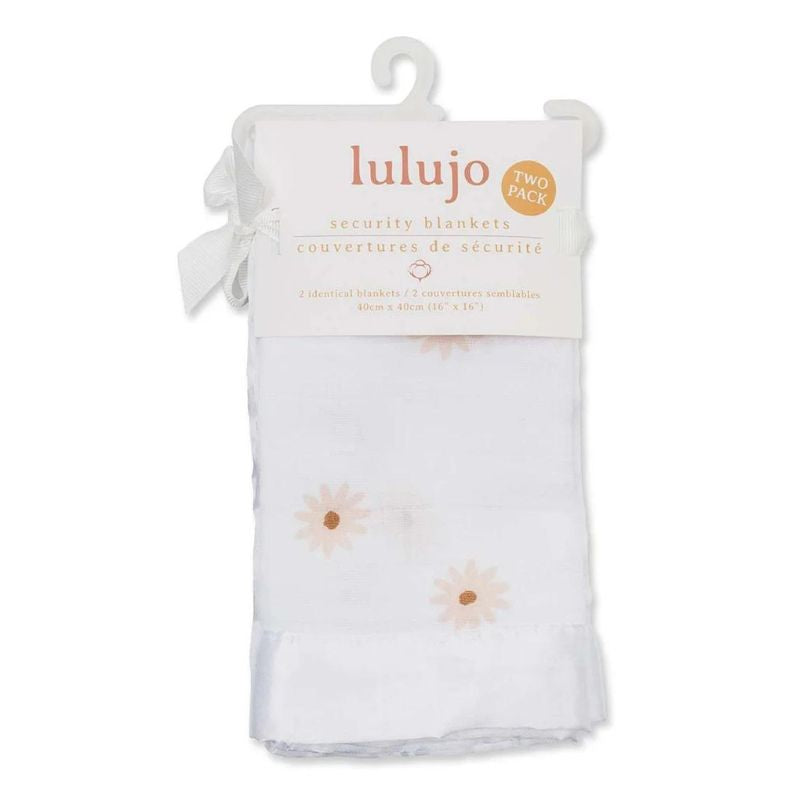 Cotton Muslin Security Blankets Daisies