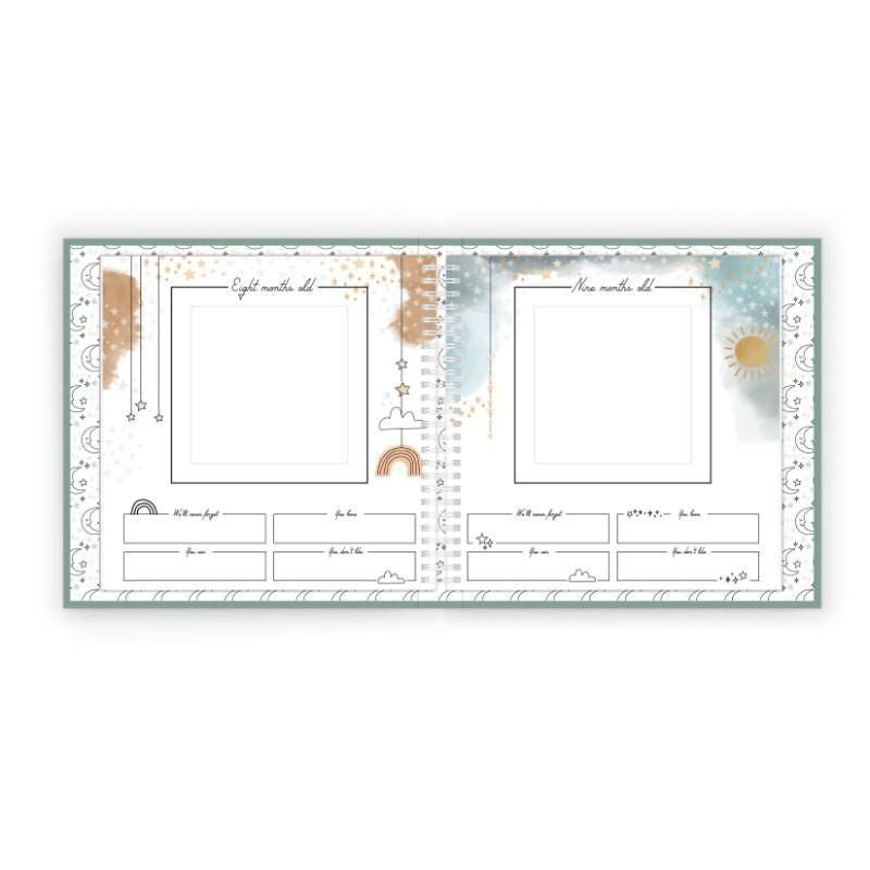 Luxury Memory Baby Book Celestial Skies