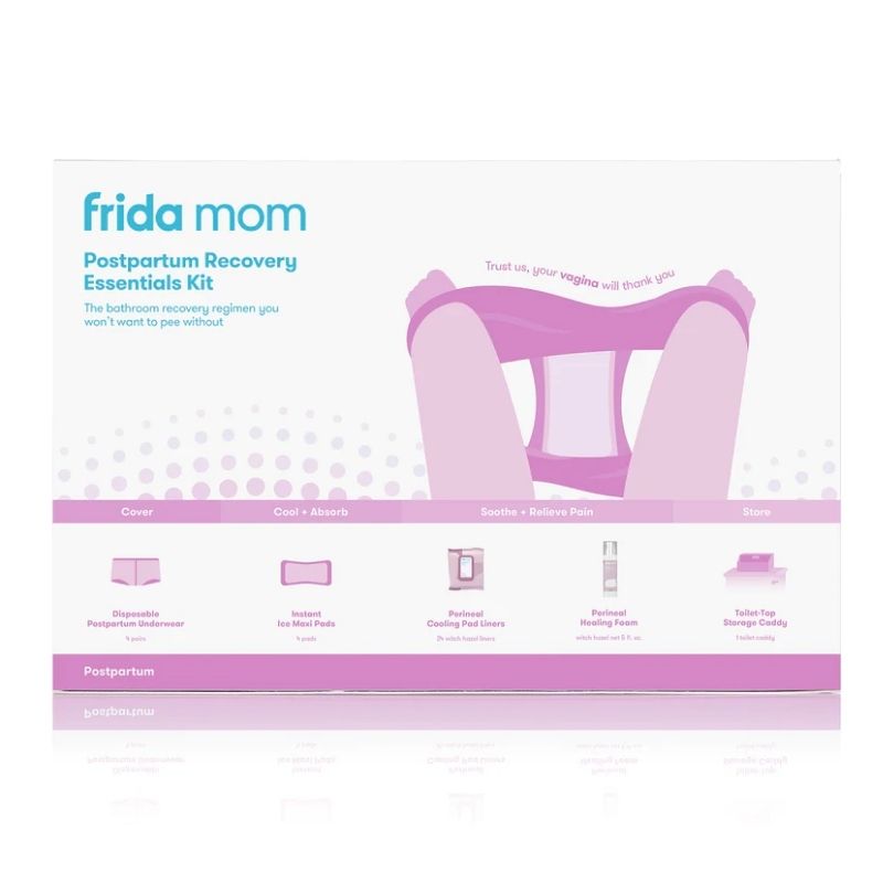 Buy Frida MomHospital Packing Kit for Labor, Delivery, & Postpartum   Nursing Gown, Socks, Peri Bottle, Disposable Underwear, Ice Maxi Pads, Pad  Liners, Perineal Foam, Toiletry Bag (15 PIECE GIFT SET) Online