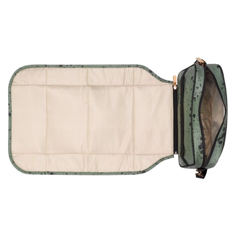 Companion Diaper Changer Clutch Olive Ink Blot