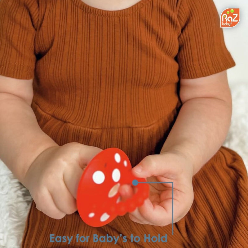 Chompy Mushroom Silicone Teether - 2 Pack