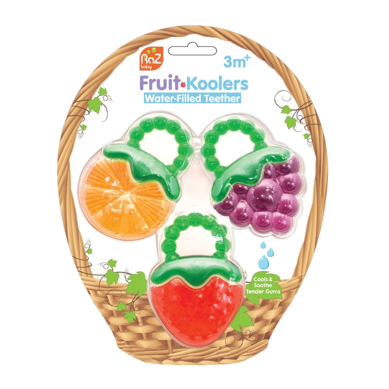 Fruit Koolers Water Filled Teethers - 3 Pack