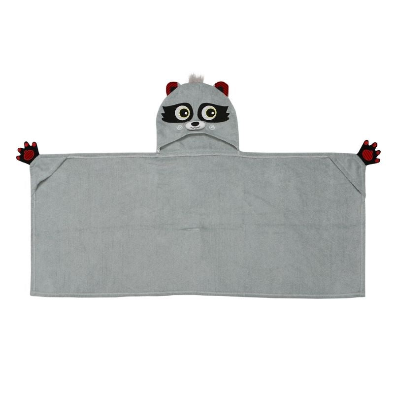 Hooded Bath Towel Raccoon