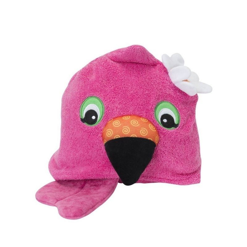 Toddler Hooded Towels Franny the Flamingo