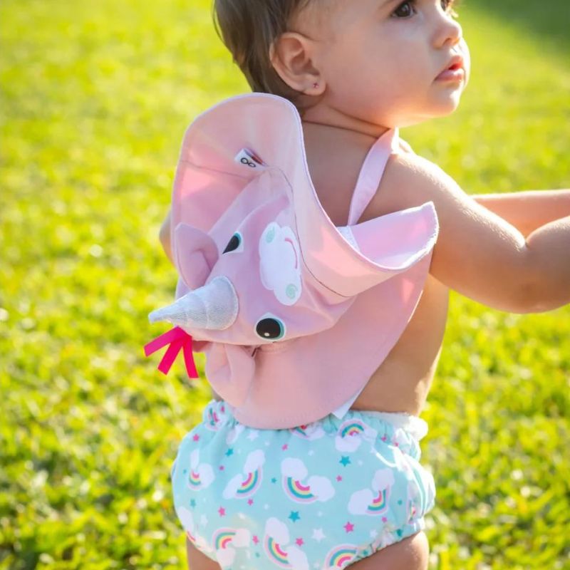 SPF 50+ Baby Swim Diaper and Sun Hat Set Allie The Alicorn