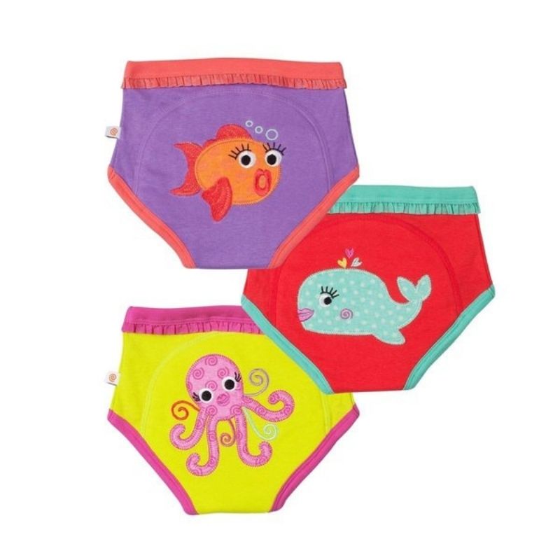 Gerber Baby Girl's 3 Pack Organic Training Pants Size 2T Hearts