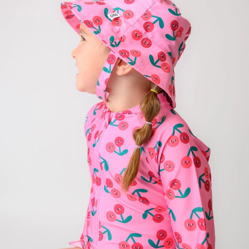 Rash Guard One Piece Ruffled Swimsuit