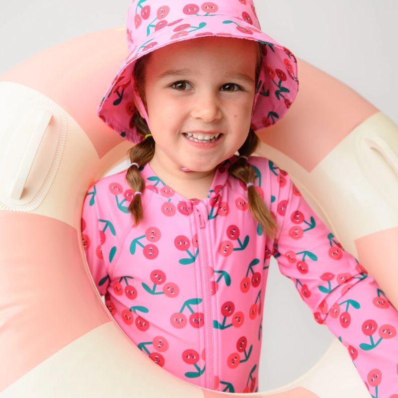 Rash Guard One Piece Ruffled Swimsuit