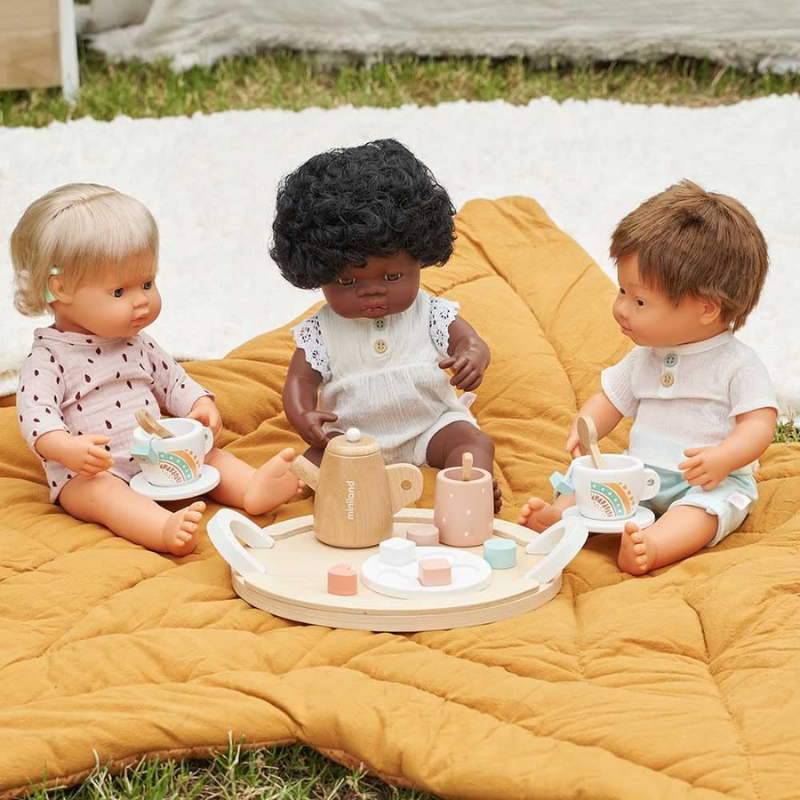 Poupée Bébé Garçon Caucasien Trisomique - 15"