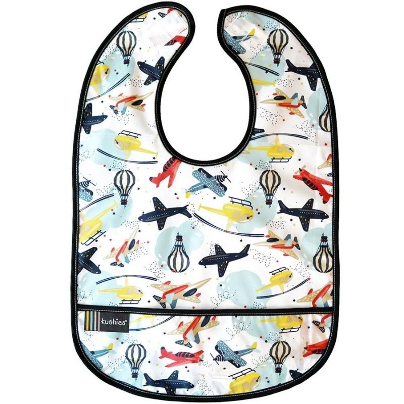 Waterproof Clean Bibs Airplane