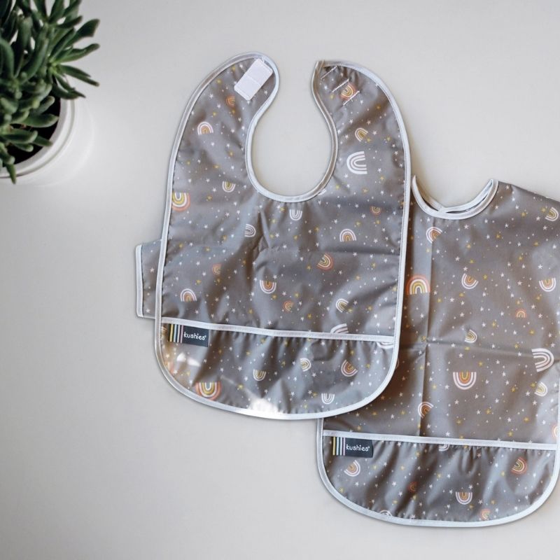 Waterproof Clean Bibs Rainbow