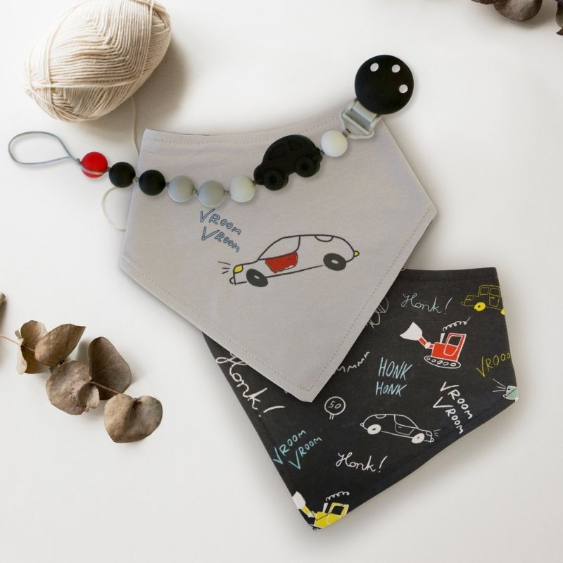 Bandana Bib - 2 Pack Cars