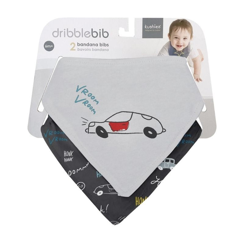 Bandana Bib - 2 Pack Cars