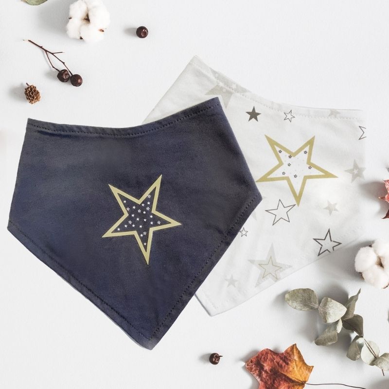 Bandana Bib - 2 Pack Star
