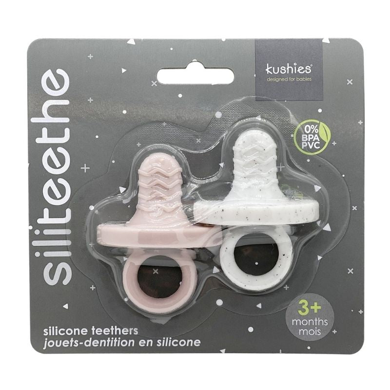 2 Pack Silicone Teethers Rose and Day Dream