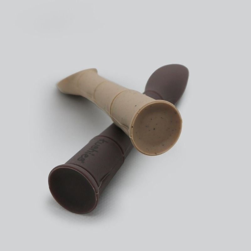 Silipop Silicone Spoons - 2 Pack Sparrow and Toasted Almond