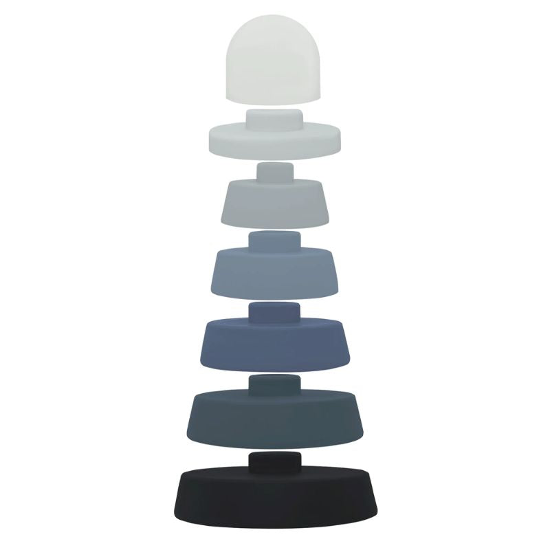 Silitower Lighthouse Stacking Toy Blue