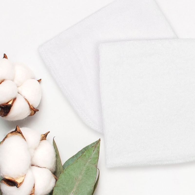 Washcloths 6 pack White