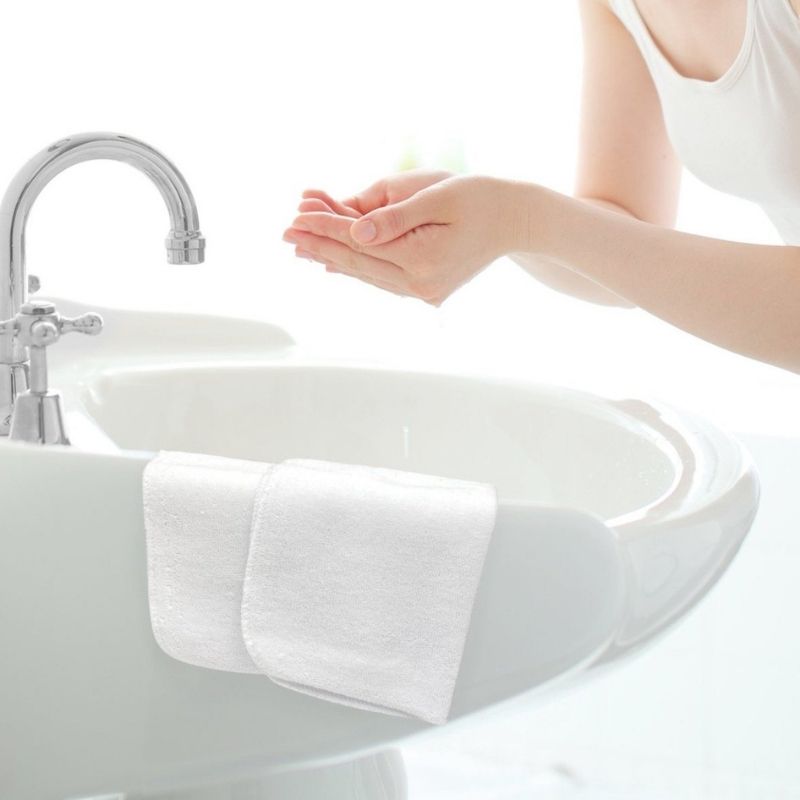 Washcloths 6 pack White