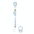 Silibeads - Pacifier Clip Blue Car