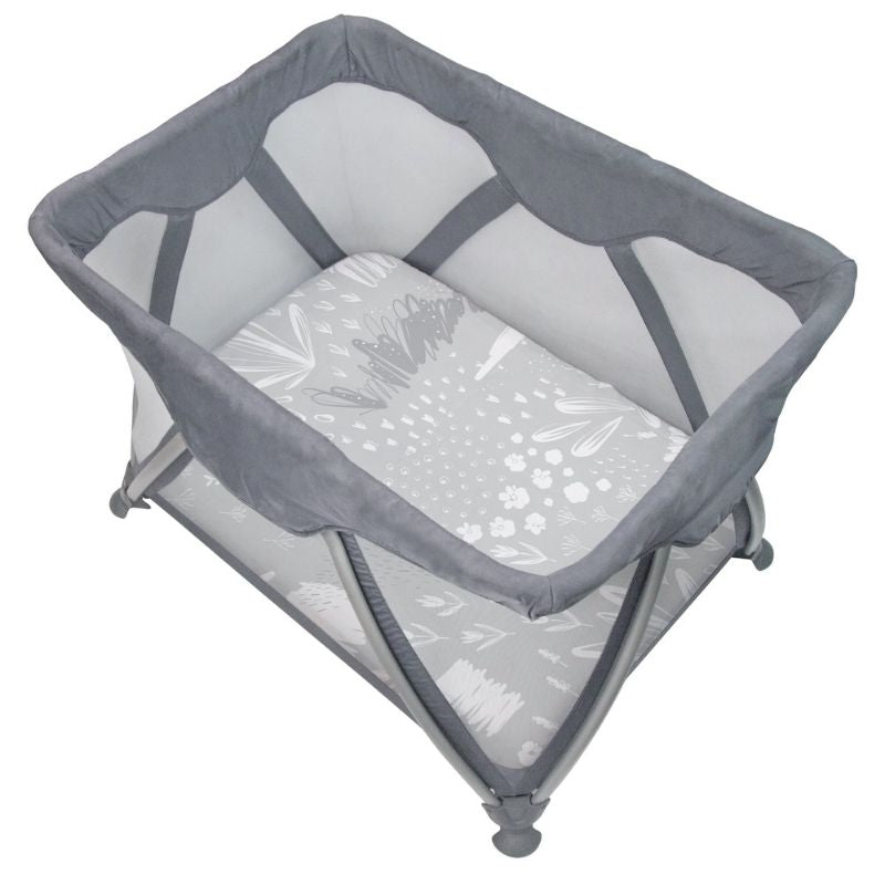 Percale Dream - Playard Sheet Bunny Grey